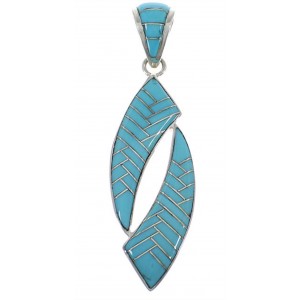 Southwestern Sterling Silver And Turquoise Pendant PX28973