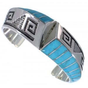 Turquoise Inlay Jewelry Cuff Bracelet GS58405
