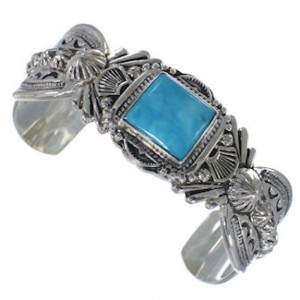Southwest Sterling Silver Turquoise Jewelry Bracelet FX27470