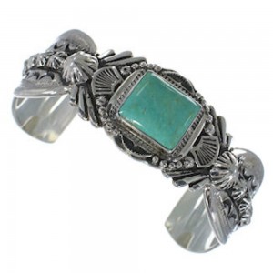 Turquoise Sterling Silver Southwest Jewelry Bracelet FX27466