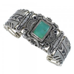 Genuine Sterling Silver Jewelry Turquoise Southwest Bracelet FX27507