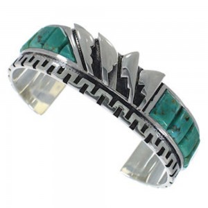 Southwest Turquoise Inlay Cuff Bracelet BW66367 