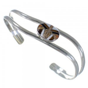 Multicolor Sterling Silver Cuff Bracelet YX74913