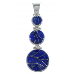 Lapis Genuine Sterling Silver Pendant EX44211