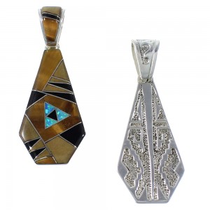 Southwest Multicolor Reversible Pendant EX41269