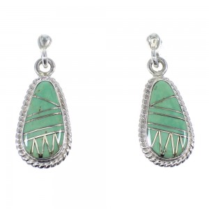 Authentic Sterling Silver And Turquoise Earrings RX55368