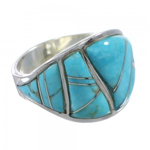 Sterling Silver Turquoise Southwest Ring Size 4-3/4 AX53212