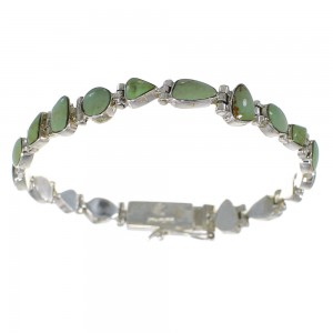 Turquoise Silver Link Bracelet AX54251