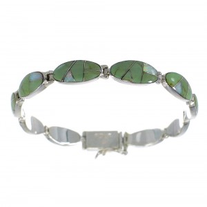 Opal And Turquoise Silver Jewelry Link Bracelet AX54574