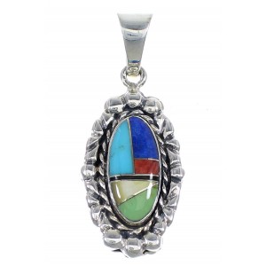 Multicolor Authentic Sterling Silver Pendant RX54492