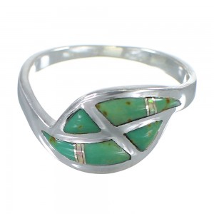 Turquoise And Opal Authentic Sterling Silver Southwestern Ring Size 7-1/2 AX82921