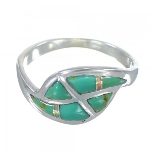 Southwest Genuine Sterling Silver Opal And Turquoise Inlay Ring Size 4-3/4 AX82931