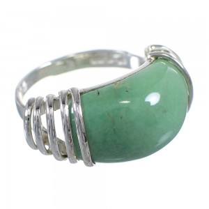 Sterling Silver And Turquoise Ring Size 8-1/4 RX81003