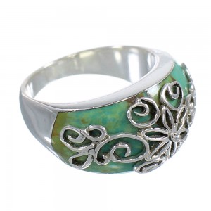 Turquoise Genuine Sterling Silver Jewelry Ring Size 4-3/4 RX81219
