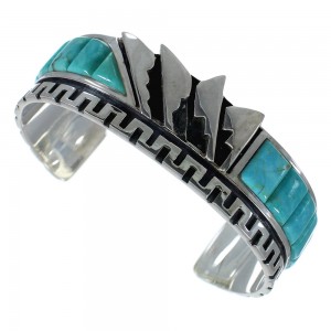 Sterling Silver And Turquoise Cuff Bracelet Jewelry VX60965