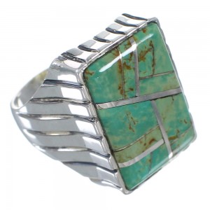 Sterling Silver And Turquoise Ring Size 9-3/4 RX59733