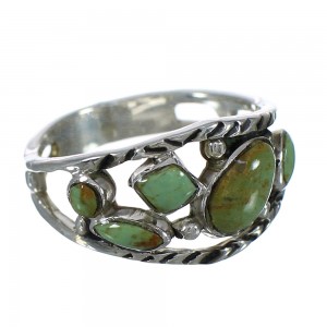 Sterling Silver Turquoise Southwestern Ring Size 5 YX92731