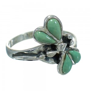 Turquoise Southwest Silver Dragonfly Ring Size 7 AX79469