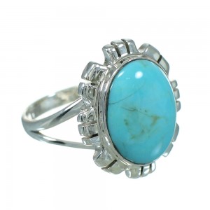 Turquoise Sterling Silver Southwest Ring Size 6-1/4 YX69964