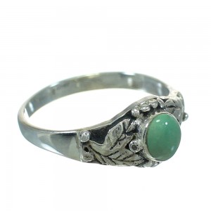 Turquoise Sterling Silver Southwestern Ring Size 6-3/4 YX81123
