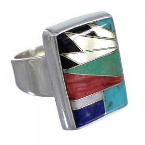 Multicolor Silver Ring Size 8 YX77482