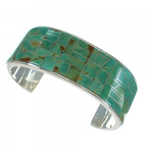 Turquoise Sterling Silver Southwestern Cuff Bracelet AX77993