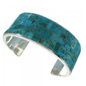 Southwestern Turquoise Silver Cuff Bracelet AX78236