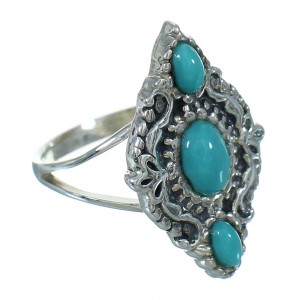 Turquoise Silver Southwest Ring Size 4-1/2 YX71437
