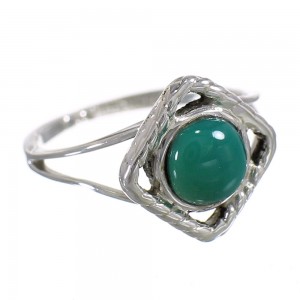 Turquoise Southwest Sterling Silver Jewelry Ring Size 5-1/4 YX73851