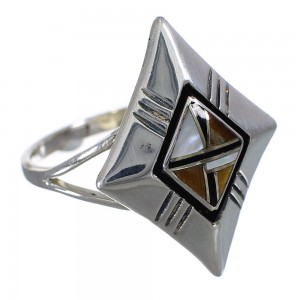 Silver Multicolor Ring Size 7-1/2 YX73632