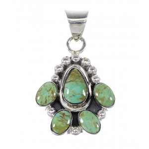 Turquoise Genuine Sterling Silver Pendant RX95376