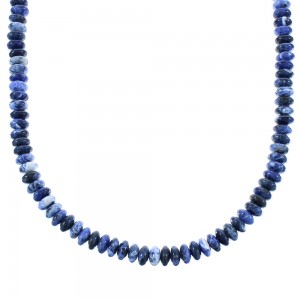 Silver Southwestern Sodalite Bead Necklace AX100270