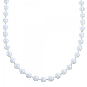 Sterling Silver And Fresh Water Pearl Bead Necklace SX115276