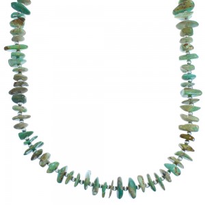 Sterling Silver Turquoise Bead Necklace BX116295