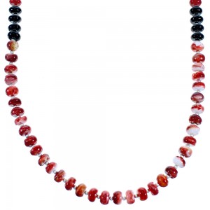 Southwestern Multicolor Genuine Sterling Silver Bead Necklace DX115896