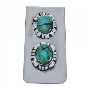 Southwestern Turquoise Sterling Silver Money Clip MX121580