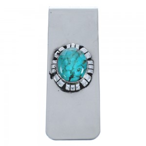 Sterling Silver Turquoise Money Clip MX121584