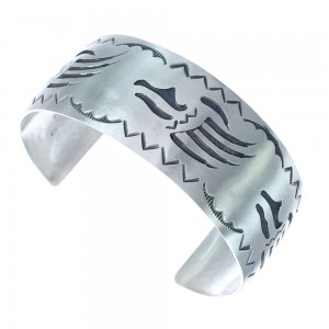 Genuine Sterling Silver Navajo Cuff Bracelet AX121723