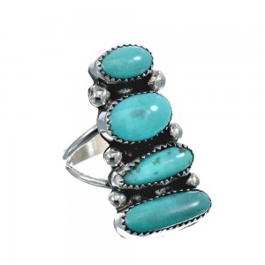 Navajo Turquoise Multistone Ring Size 10-1/2 AX126191