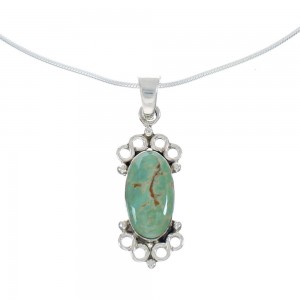 Sterling Silver Turquoise Southwestern Italian Snake Chain Necklace Set AX129065