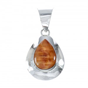 Genuine Sterling Silver Oyster Shell Tear Drop Pendant JX129885