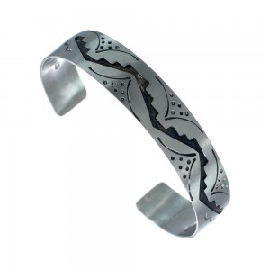 Native American Navajo Sterling Silver Cuff Bracelet JX130585