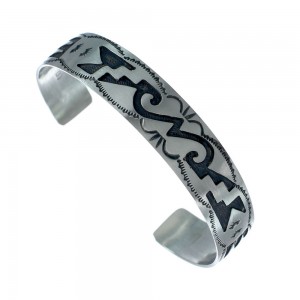 Native American Navajo Sterling Silver Cuff Bracelet JX130597