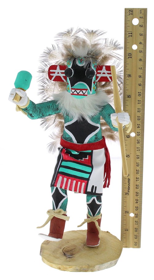 Native American Navajo Ahote Warrior Kachina Doll KX74546