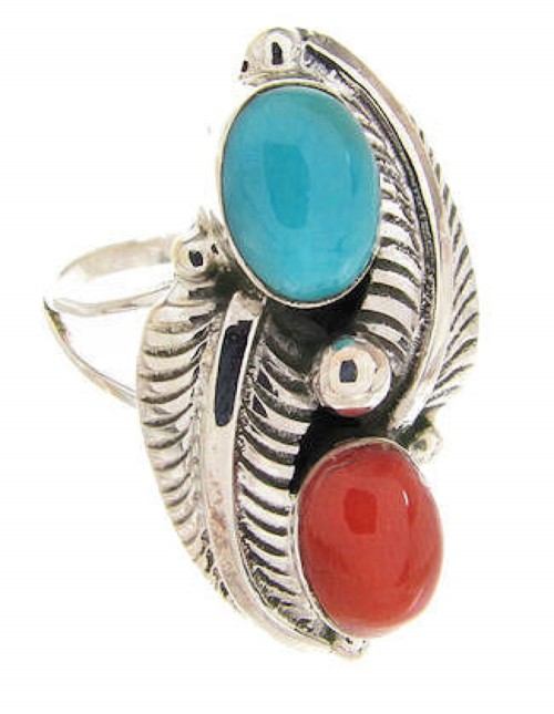 Southwest Jewelry | Coral Turquoise Jewelry | Turquoise Coral Silver Rings