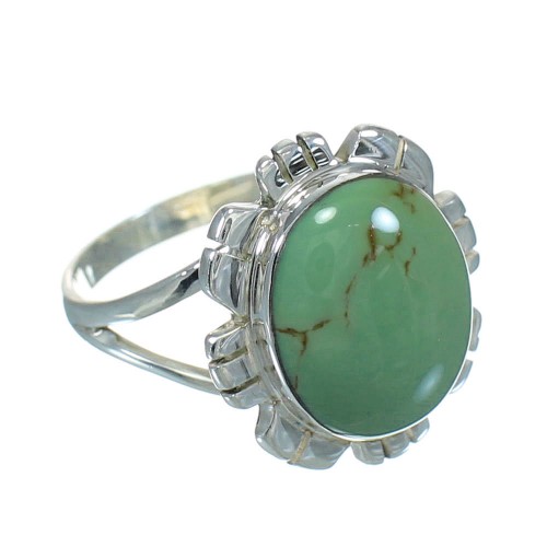 Turquoise Authentic Sterling Silver Jewelry Ring Size 6-1/4 VX64118