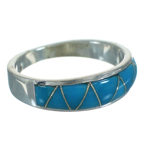 Turquoise Silver Southwest Ring Size 4-1/2 YX76447