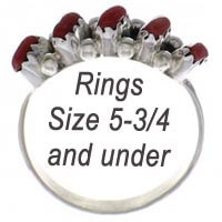 Coral Rings Size 3 to 5-3/4