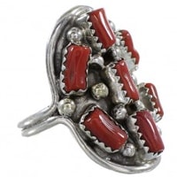 Coral Stone Rings